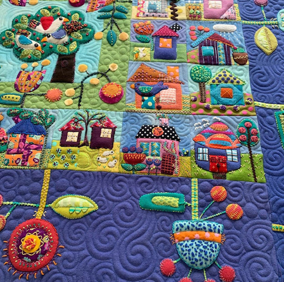 Homegrown Quilt Book by Sue Spargo Folk-Art Quilts 9780999390238 - Quilt in  a Day / Quilt Patterns